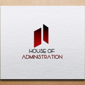 Realistic embossed logo on craft paper
